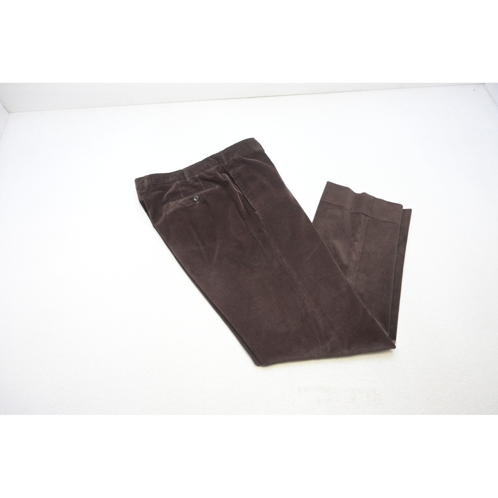 Incotex Corduroy Trousers Mens 38x31 Brown Cotton Cashmere Blend Excellent